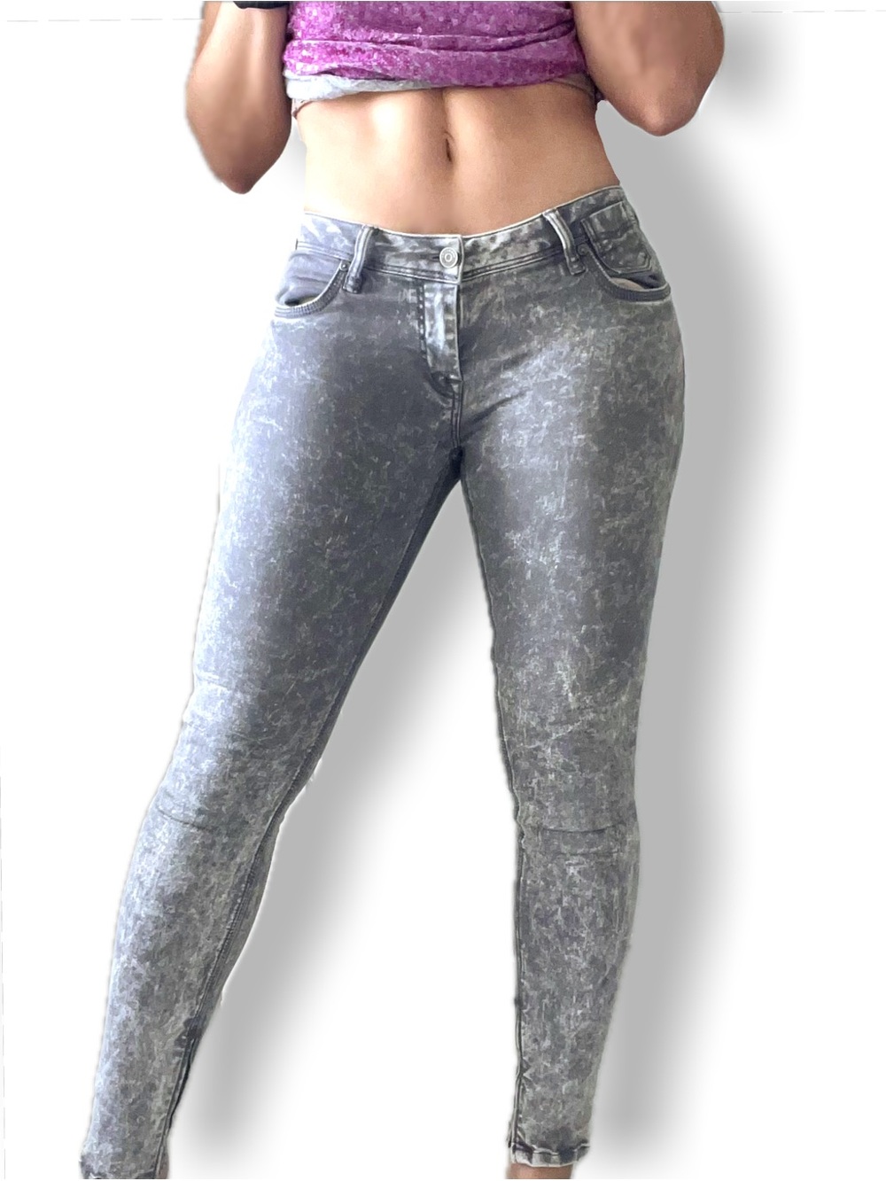 Burberry Bayswater Gray Skinny Jeans